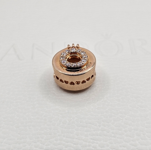 Authentic Pandora Rose BRACELET & CHARM - Picture 4 of 11